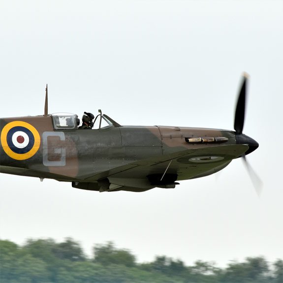 Spitfire During Airshow